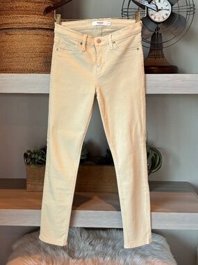 Hudson Tally Midrise Skinny Stretch in Cream Size 26